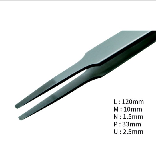 RU-F-AXAL 고정밀 내부식성 트위저, Rubis®, AXAL Superior Tweezers