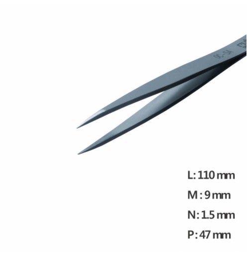 RU-0C-11-SA 고정밀 트위저 ,Rubis® Fine Straight Pointed Tweezer
