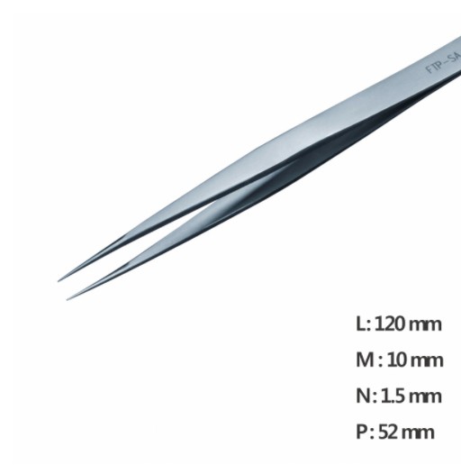 RU-FTP-SA 고정밀 트위저 ,Rubis® Fine Straight Pointed Tweezer