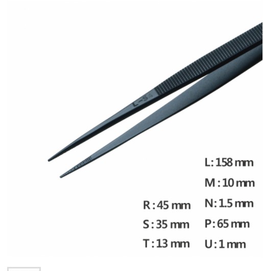 RU-L/Black-SA 고정밀 트위저 ,Rubis® General Use Tweezer