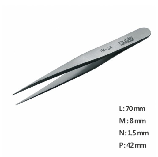 RU-1M-SA 고정밀 트위저 ,Rubis® Mini Tweezer