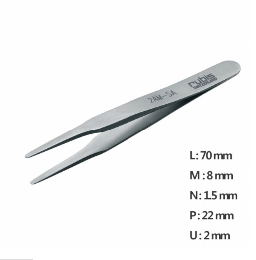 RU-2AM-SA 고정밀 트위저 ,Rubis® Mini Tweezer