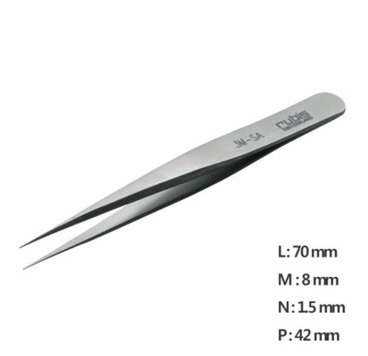 RU-3M-SA 고정밀 트위저 ,Rubis® Mini Tweezer