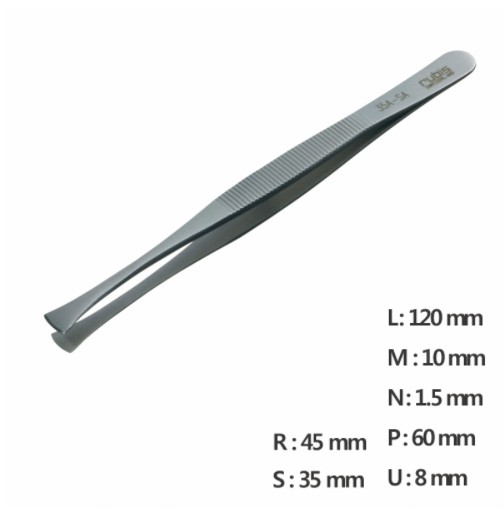 RU-35A-SA 고정밀 트위저 Rubis® Round Tip Tweezer