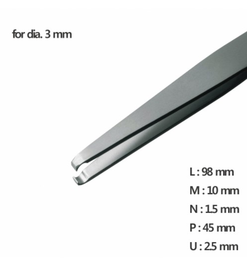 RU-15C-SA 고정밀 트위저 Rubis® Round Tip Tweezer