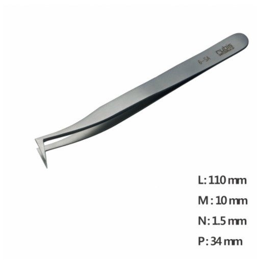 RU-6-SA 고정밀 나노 트위저Ultra Fine Pointed, Curved and angled Tweezer