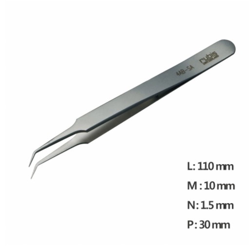 RU-4AB-SA 고정밀 나노 트위저Ultra Fine Pointed, Curved and angled Tweezer