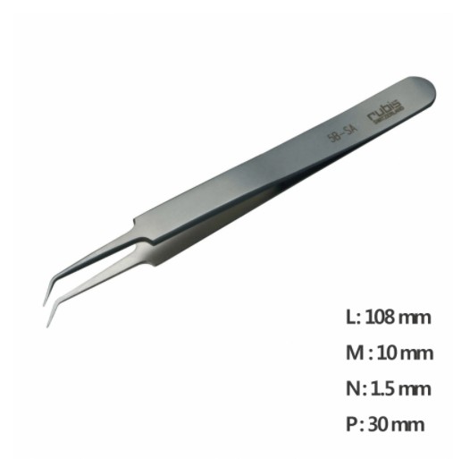 RU-5B-SA 고정밀 나노 트위저Ultra Fine Pointed, Curved and angled Tweezer