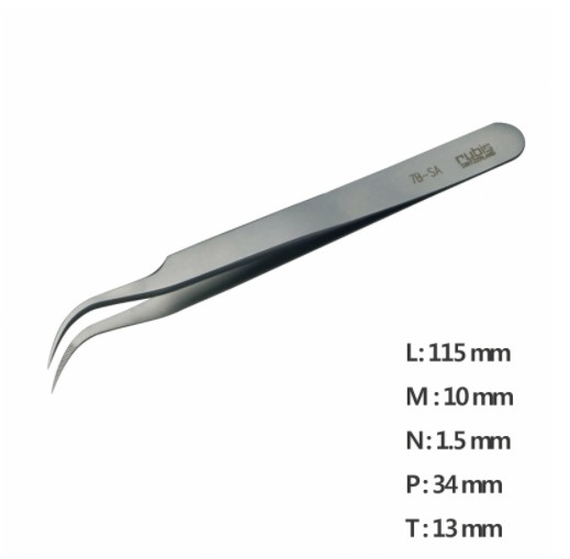 RU-7B-SA 고정밀 나노 트위저Ultra Fine Pointed, Curved and angled Tweezer