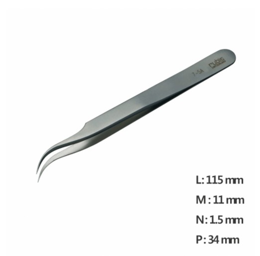 RU-7-SA 고정밀 나노 트위저Ultra Fine Pointed, Curved and angled Tweezer
