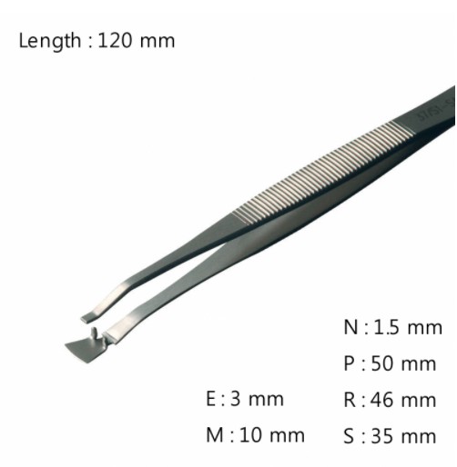 RU-37S-2-SA 고정밀 웨이퍼용 트위저 Wafer Handling Tweezer