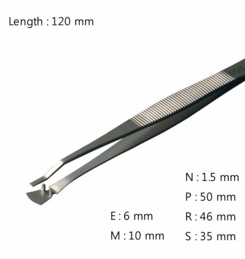 RU-37S-3-SA 고정밀 웨이퍼용 트위저 Wafer Handling Tweezer