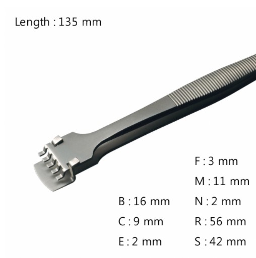 RU-43LB-5-SA 고정밀 웨이퍼용 트위저 Wafer Handling Tweezer