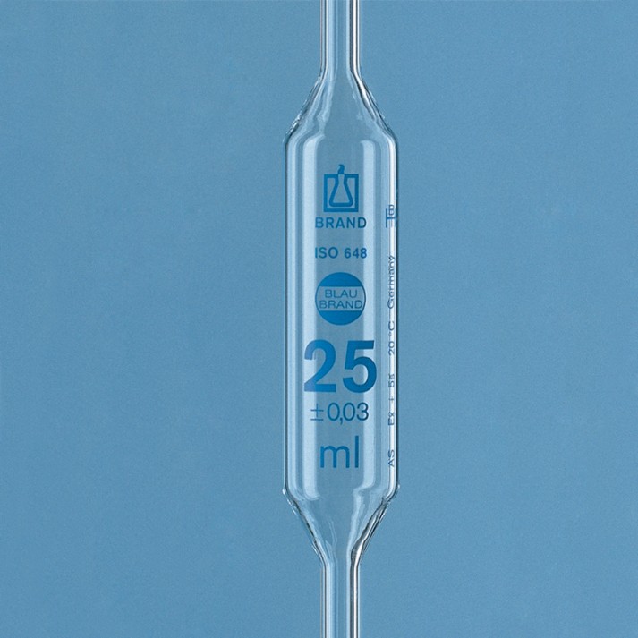 홀 피펫, Class AS, One Mark Volumetric Pipet, Bulb Pipet-1