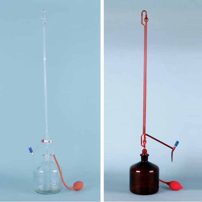 니들 밸브형 자동뷰렛, Class AS + Batch 보증서 Automatic Buret with PTFE Needle Valve
