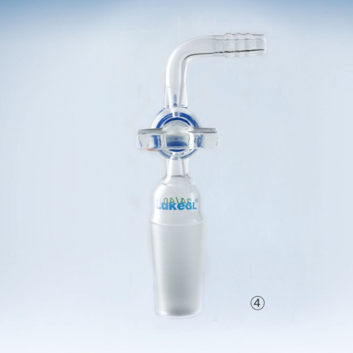 유리 or 테프론 콕크 어댑터, LukeGL® Adapter, with Glass or PTFE Cock