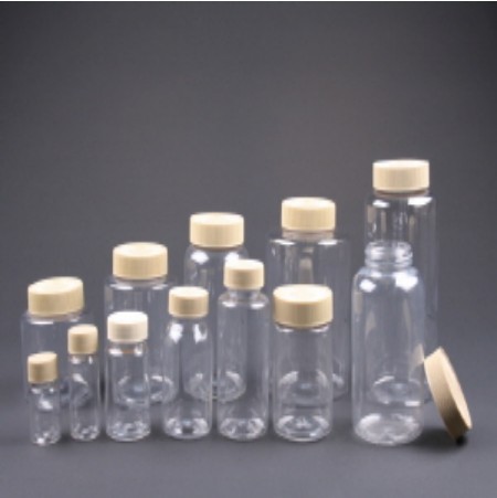 Cylinderical Bottles-Polyethylene terephthalate(PET 원형 샘플병)