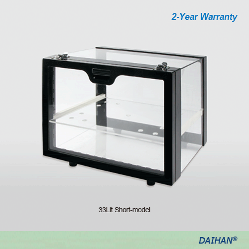 DAIHAN® 33Lit PMMA Desiccator 디지털 온습도 수평/수직 데시케이터